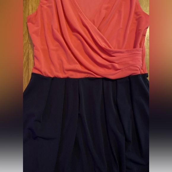 Loft Faux Wrap Dress Sz XL - Picture 2 of 3